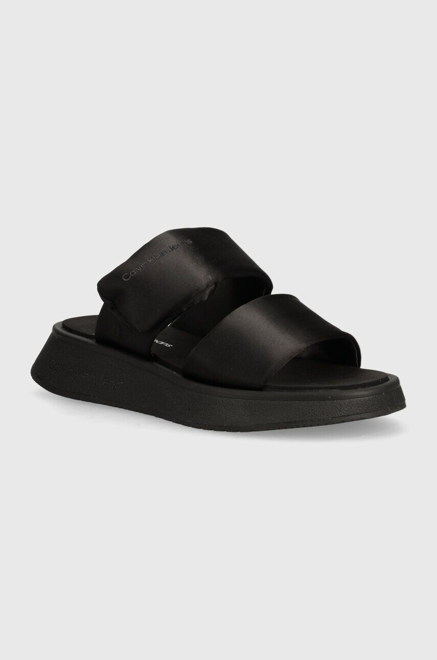 

Шлепанцы Calvin Klein Jeans SLIDE DOUBLE STRAP SANDAL DC, черный