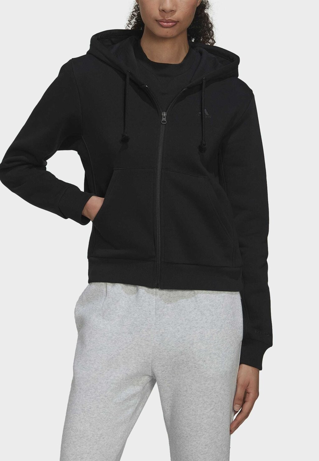 

Толстовка на молнии Adidas, черный