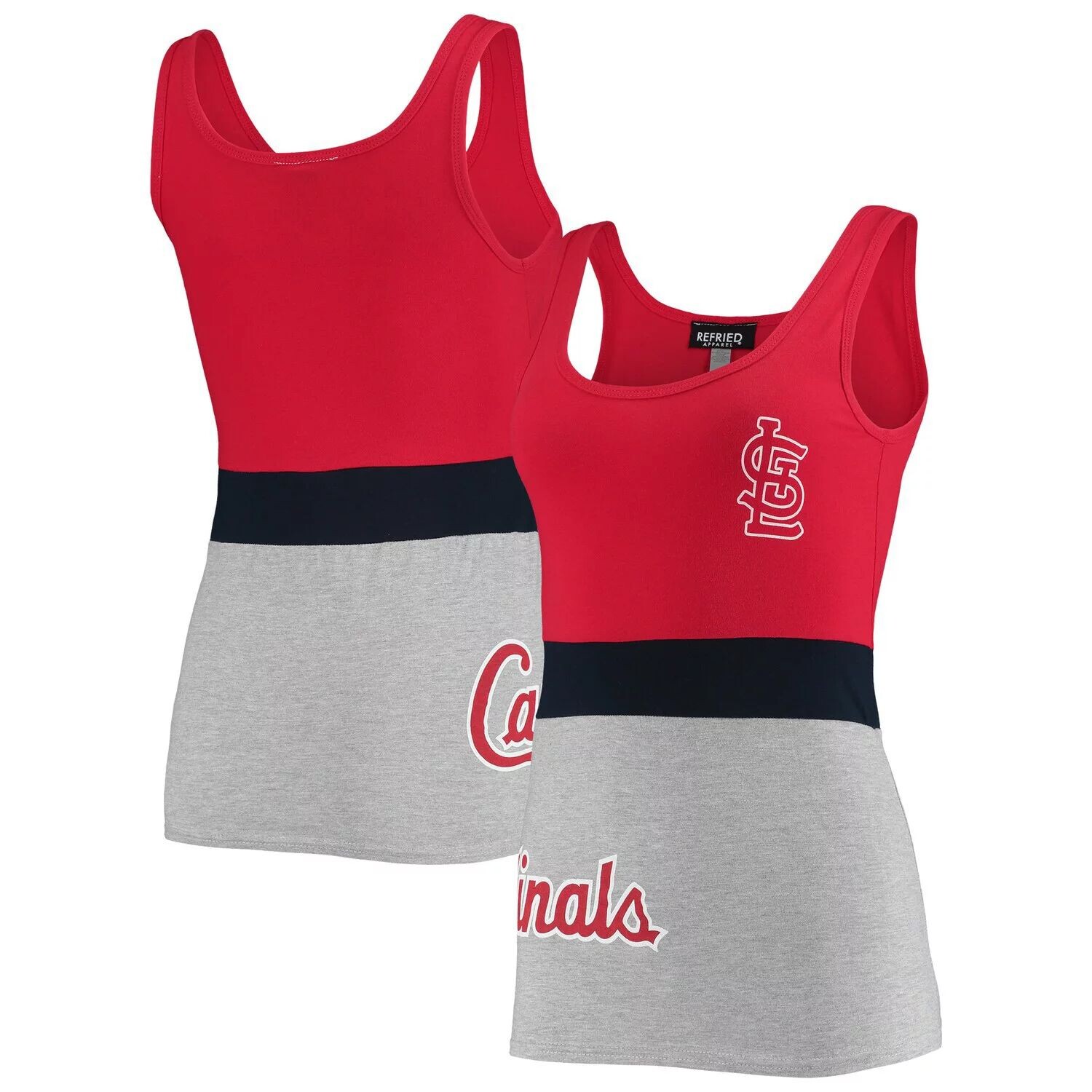 

Женская пережаренная одежда Красная майка St. Louis Cardinals из экологичной три-смеси, Красный