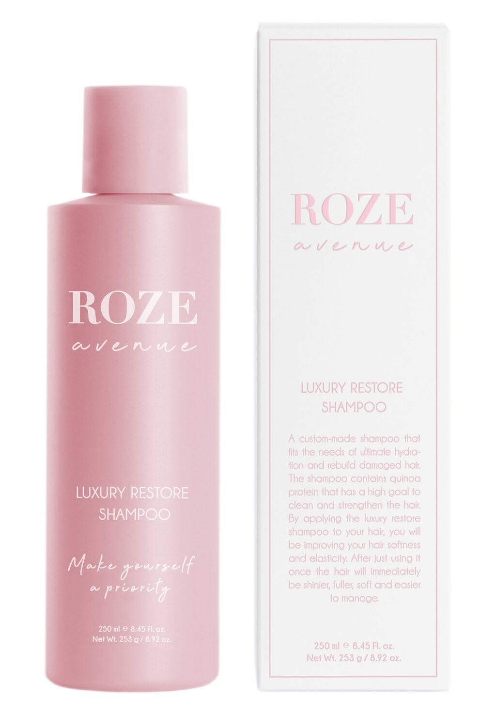 

Шампунь ROZE AVENUE LUXURY RESTORE SHAMPOO, цвет pink