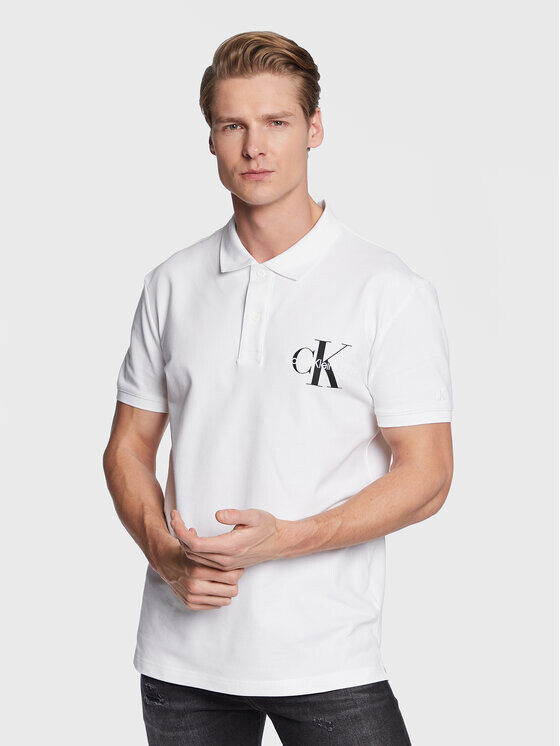 

Рубашка поло стандартного кроя Calvin Klein, белый