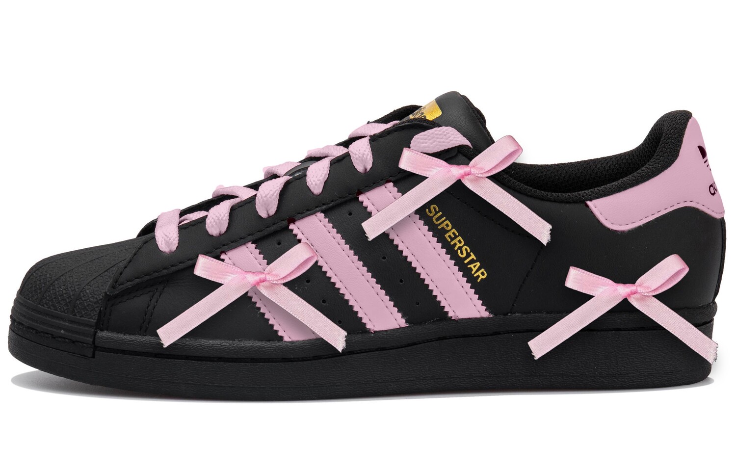 

Кроссовки adidas originals Superstar Skateboarding Shoes Unisex Low-top Black/pink, черный/розовый