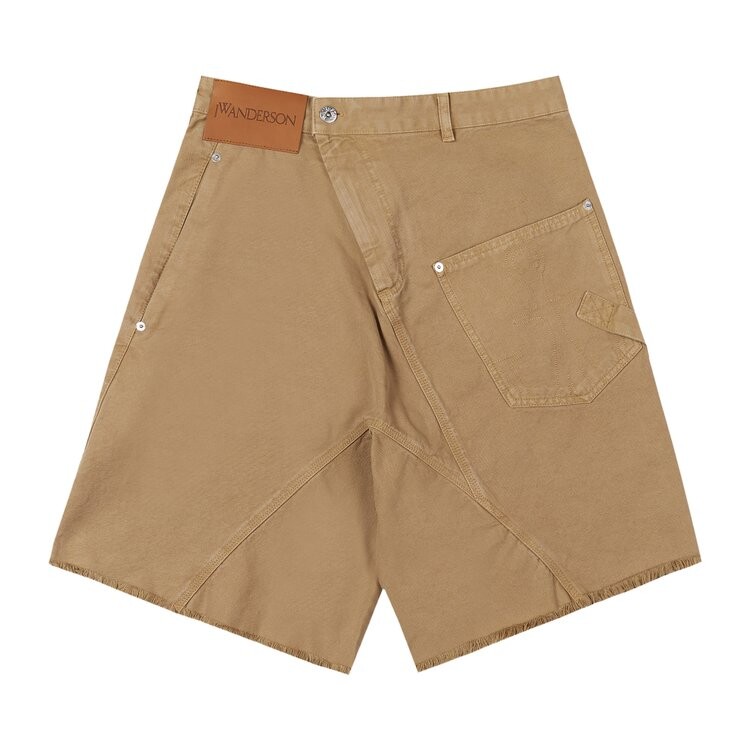 

Шорты JW Anderson Twisted Workwear Shorts, коричневый