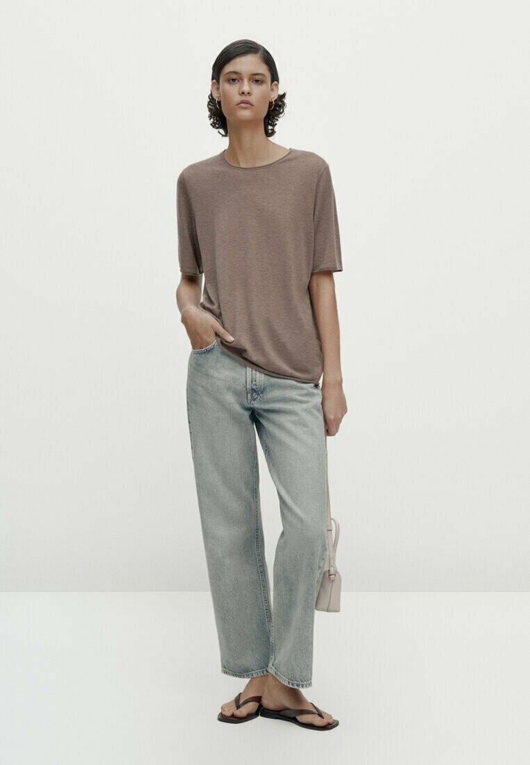 

Базовая футболка Massimo Dutti, коричневый