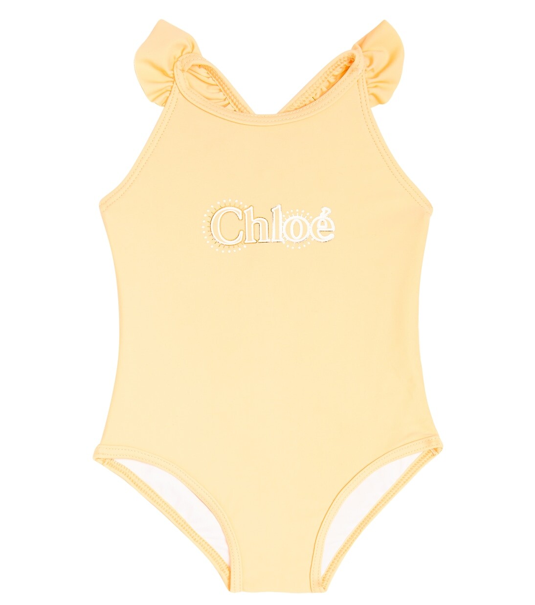 

Детский купальник с логотипом Chloé, розовый