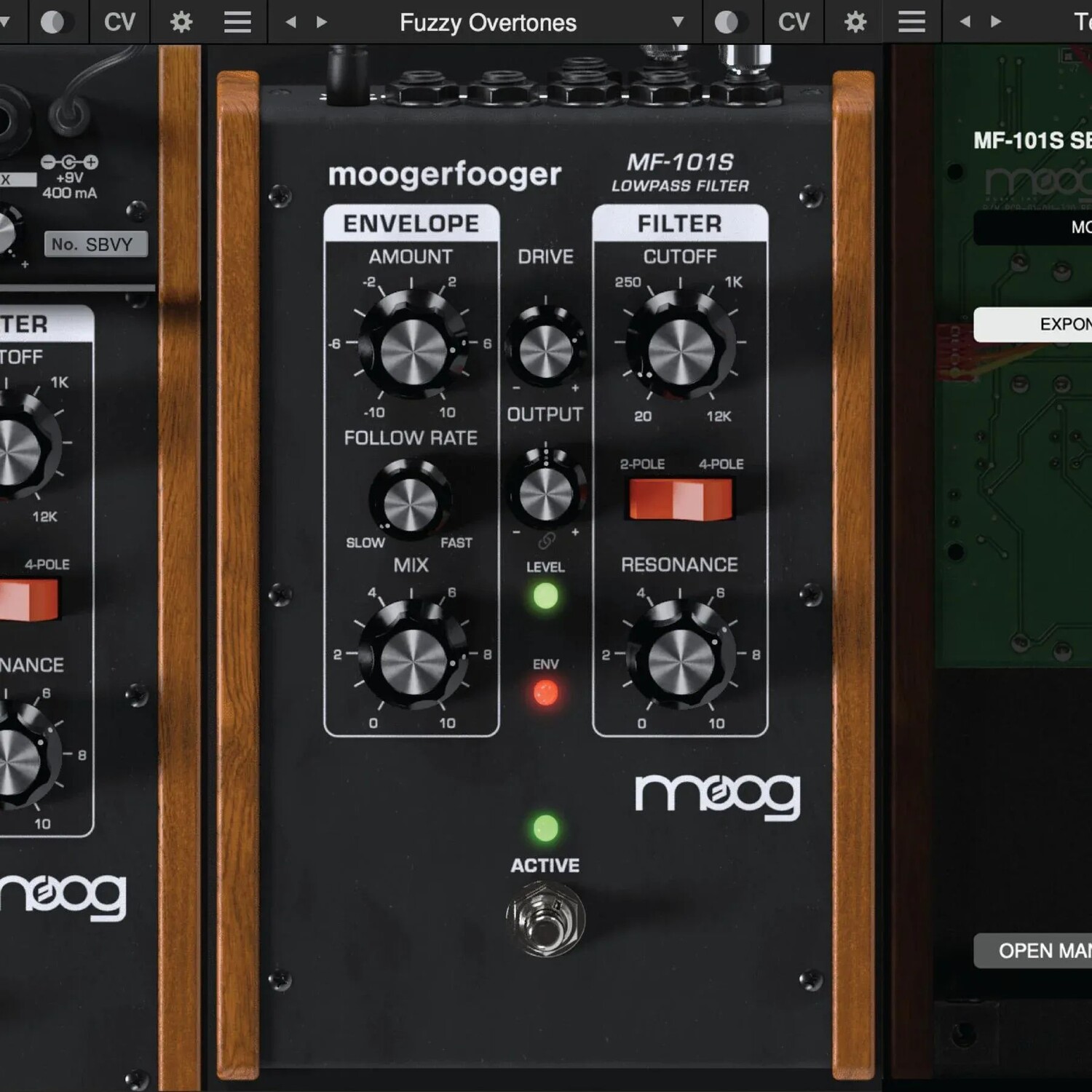 

Плагин фильтра нижних частот Moog MF-101S