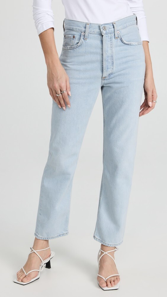 

Джинсы AGOLDE Lana Crop Mid Rise Straight