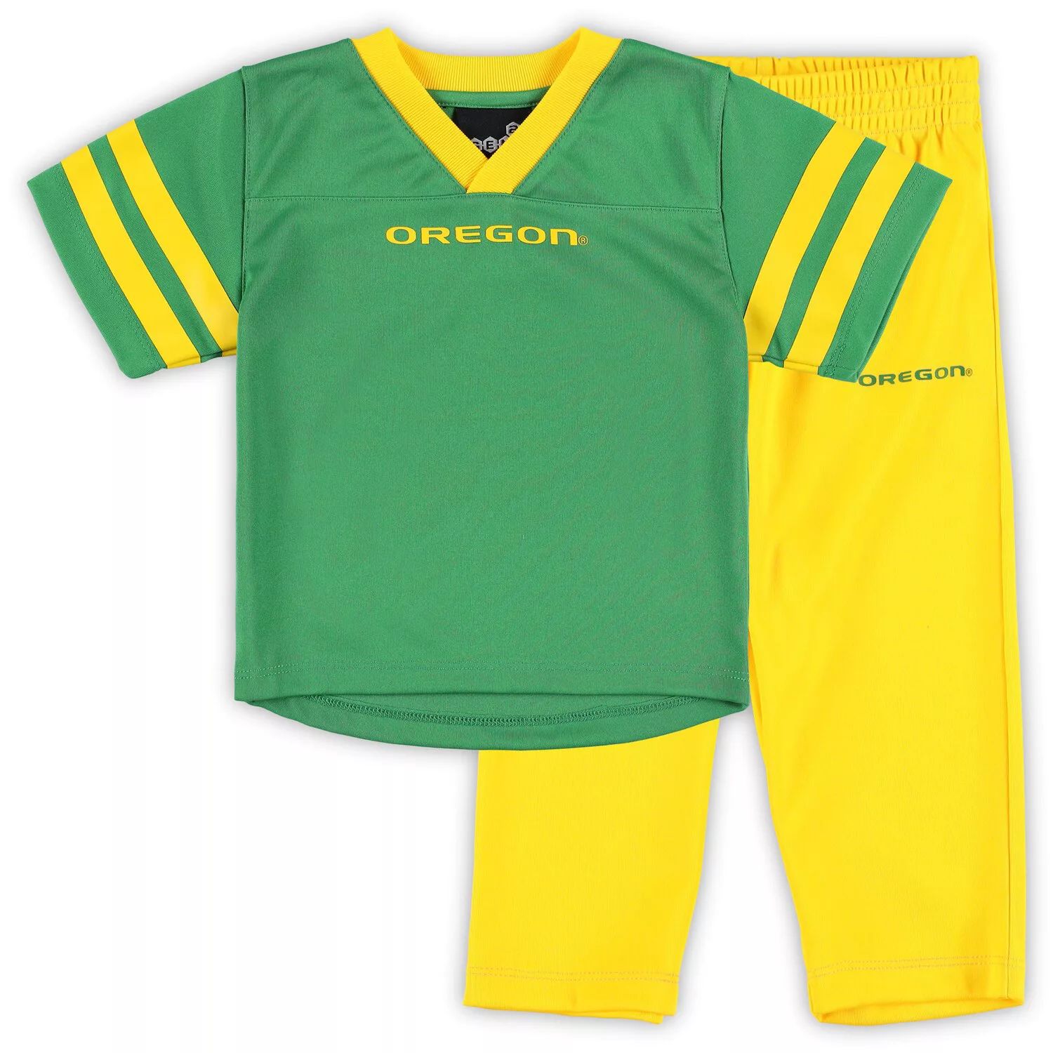 Зеленый/желтый комплект из джерси и брюк Oregon Ducks Red Zone для малышей Outerstuff