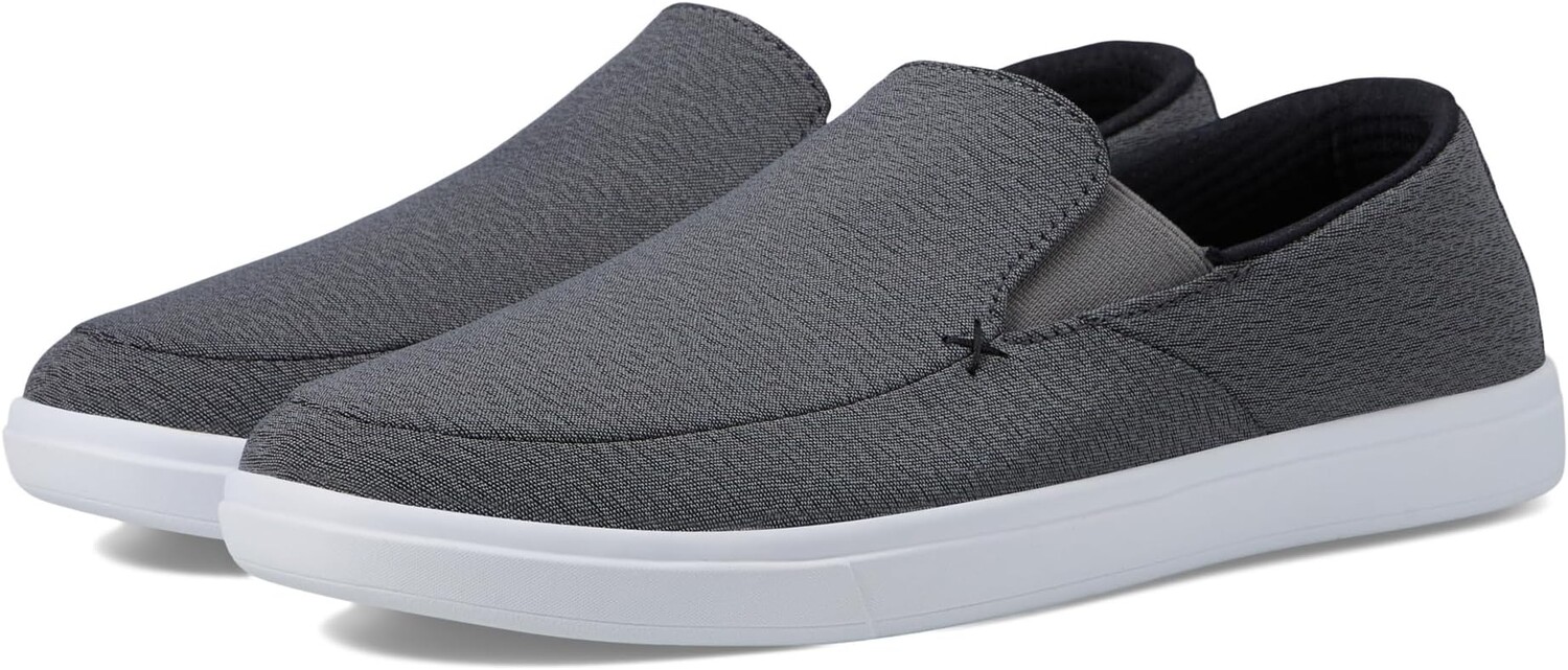 

Кроссовки Phenom Slip-On TravisMathew, цвет Heather Dark Grey Woven