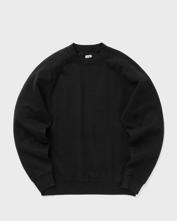 

Толстовка C.P. Company Brushed And Emerized Diagonal Fleece Logo Crew Neck Sweatshirt, черный