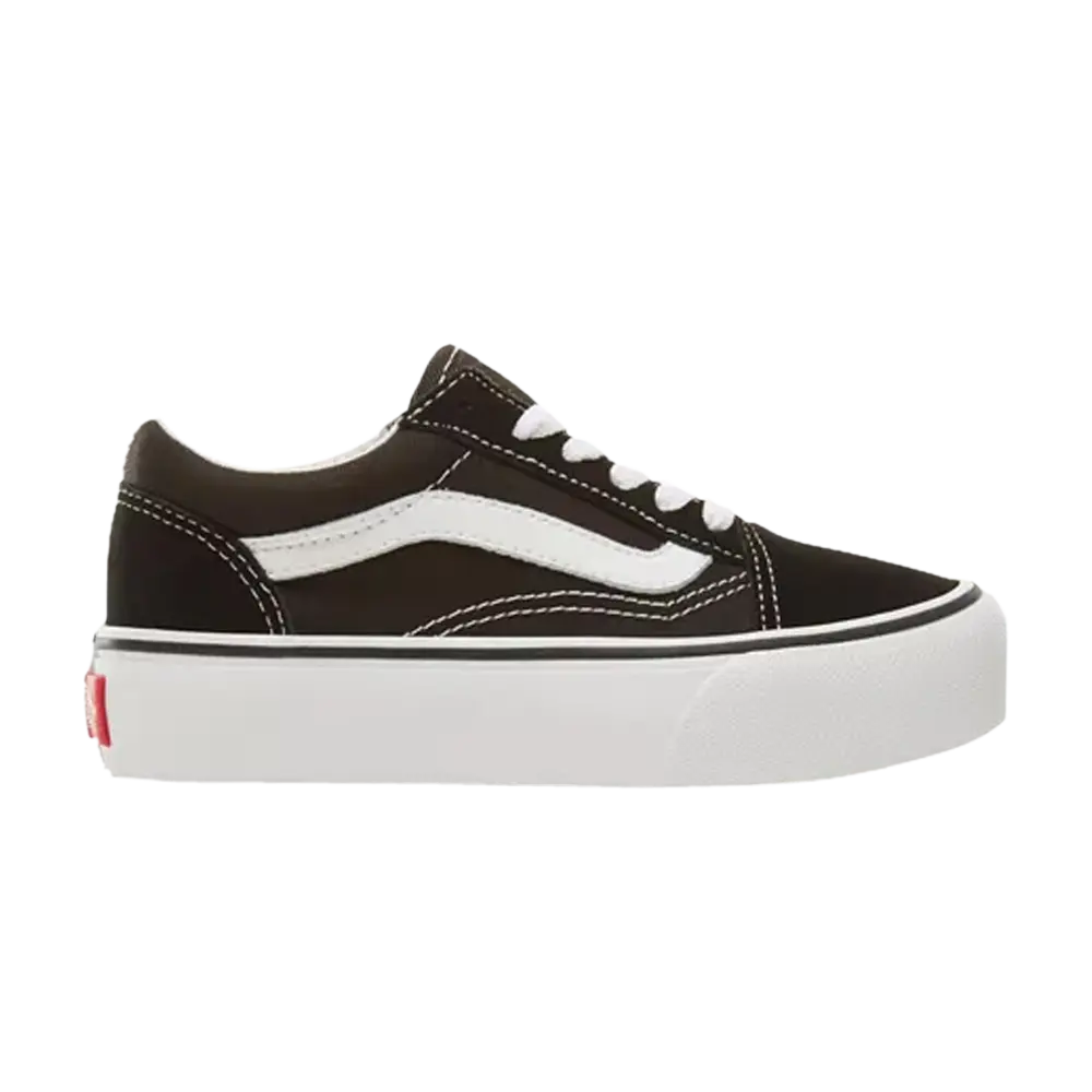 

Кроссовки Old Skool Platform Kids Vans, черный