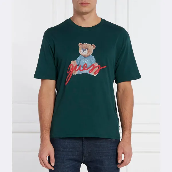 

Футболка классического кроя Guess, зеленый