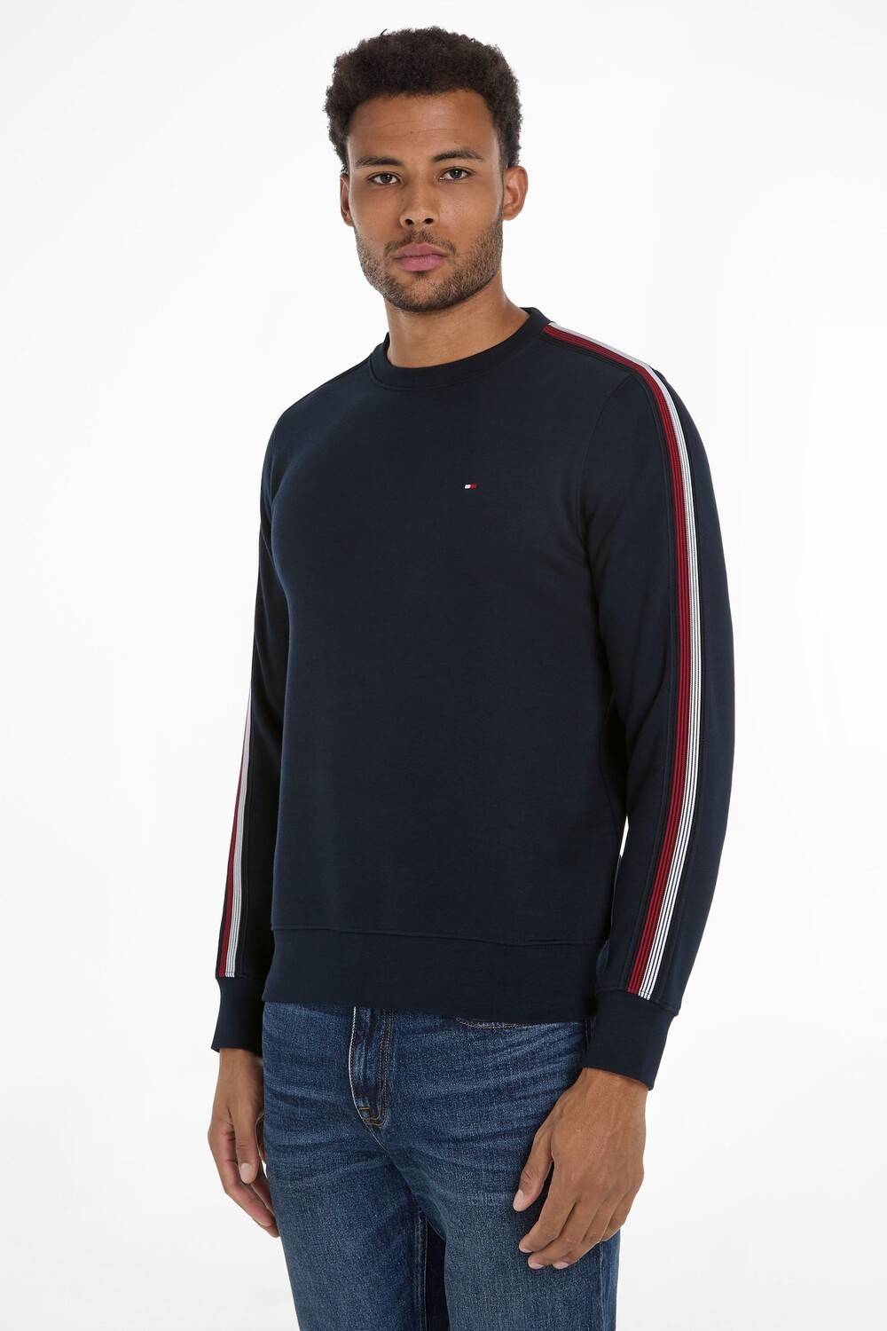 

Толстовка в теневую полоску Tommy Hilfiger, синий