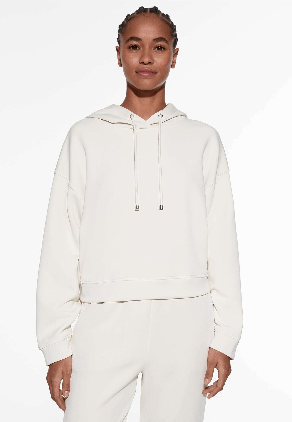 

Толстовка Crop OYSHO, цвет stone