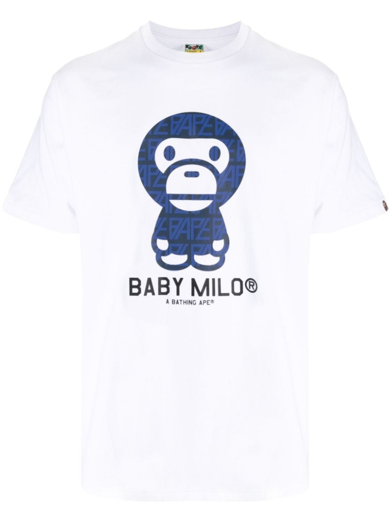 

Футболка с принтом Baby Milo A BATHING APE, белый