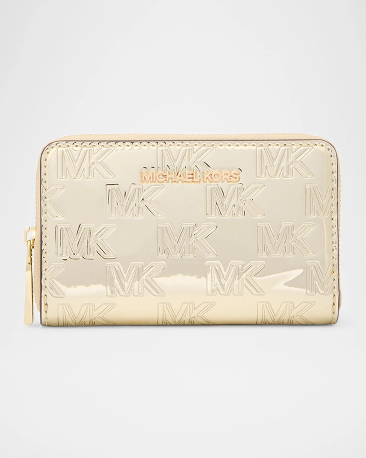 

Металлический визитница с монограммой Jet Set Michael Michael Kors, золотой