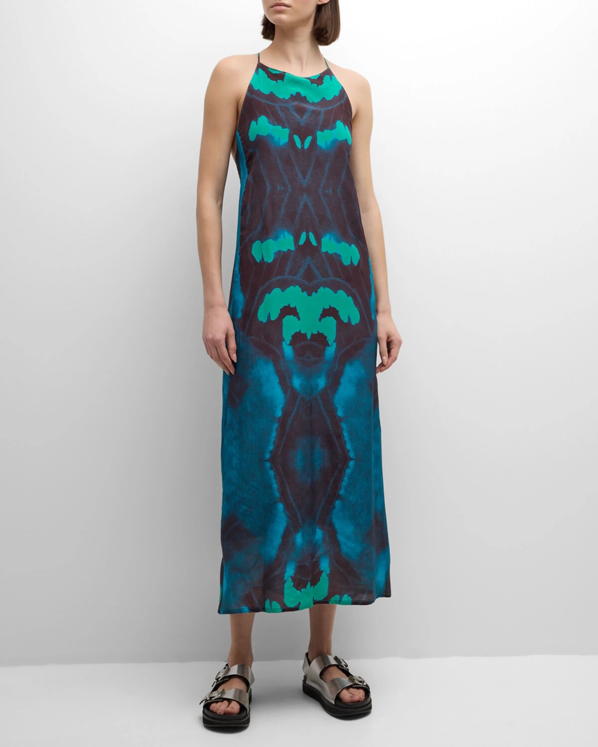 

Платье миди с абстрактным принтом Roma Atelier 17.56, цвет Blue Turquoise