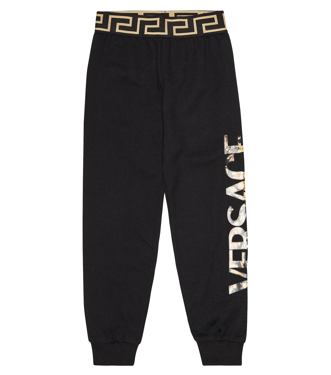 цена Хлопковые спортивные штаны с логотипом Versace, черный