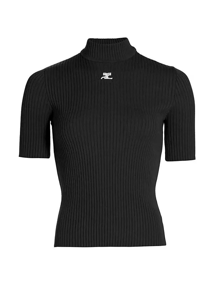 

Блузка Reedition в рубчик Courreges, черный
