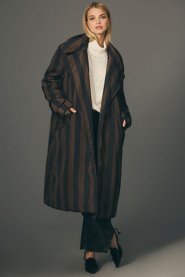 

Кимоно Striped Puff, черный