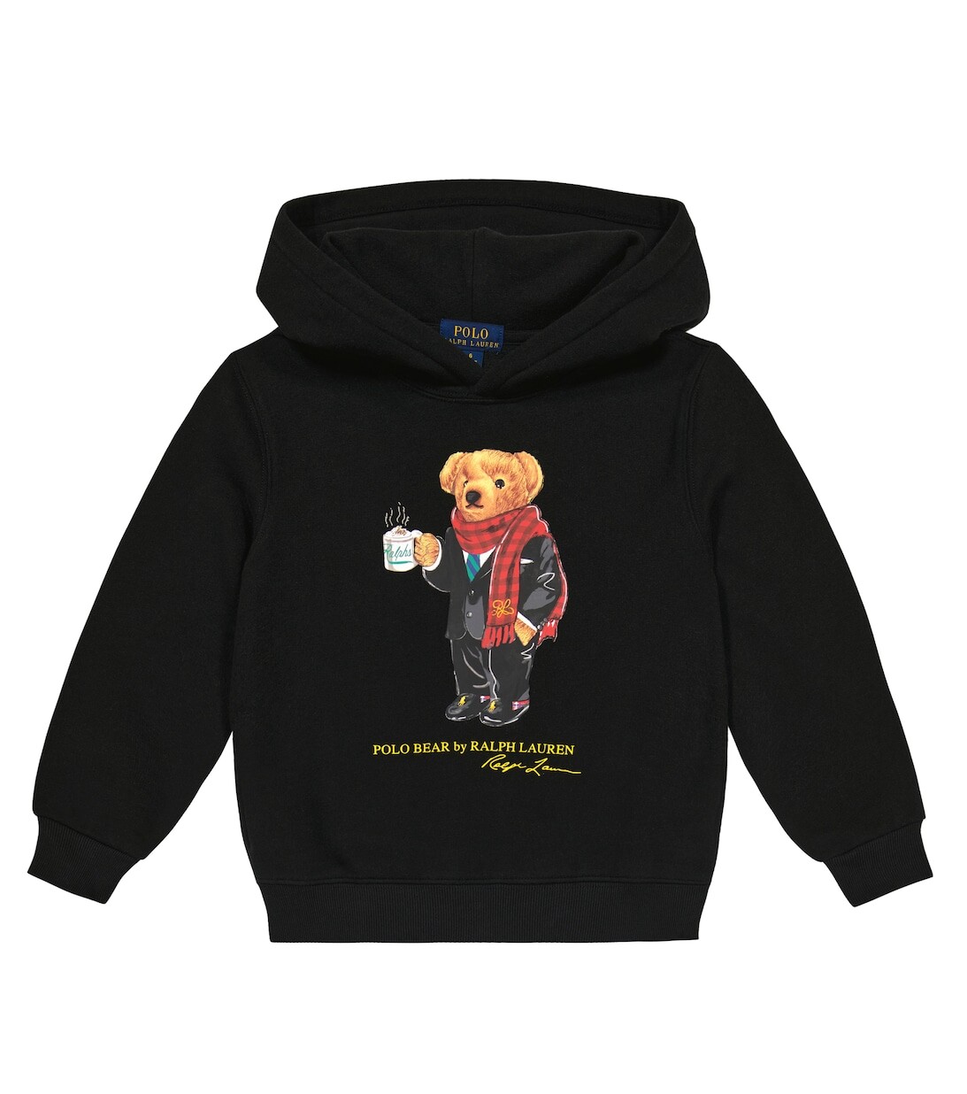 

Худи Polo Bear из джерси Polo Ralph Lauren, черный