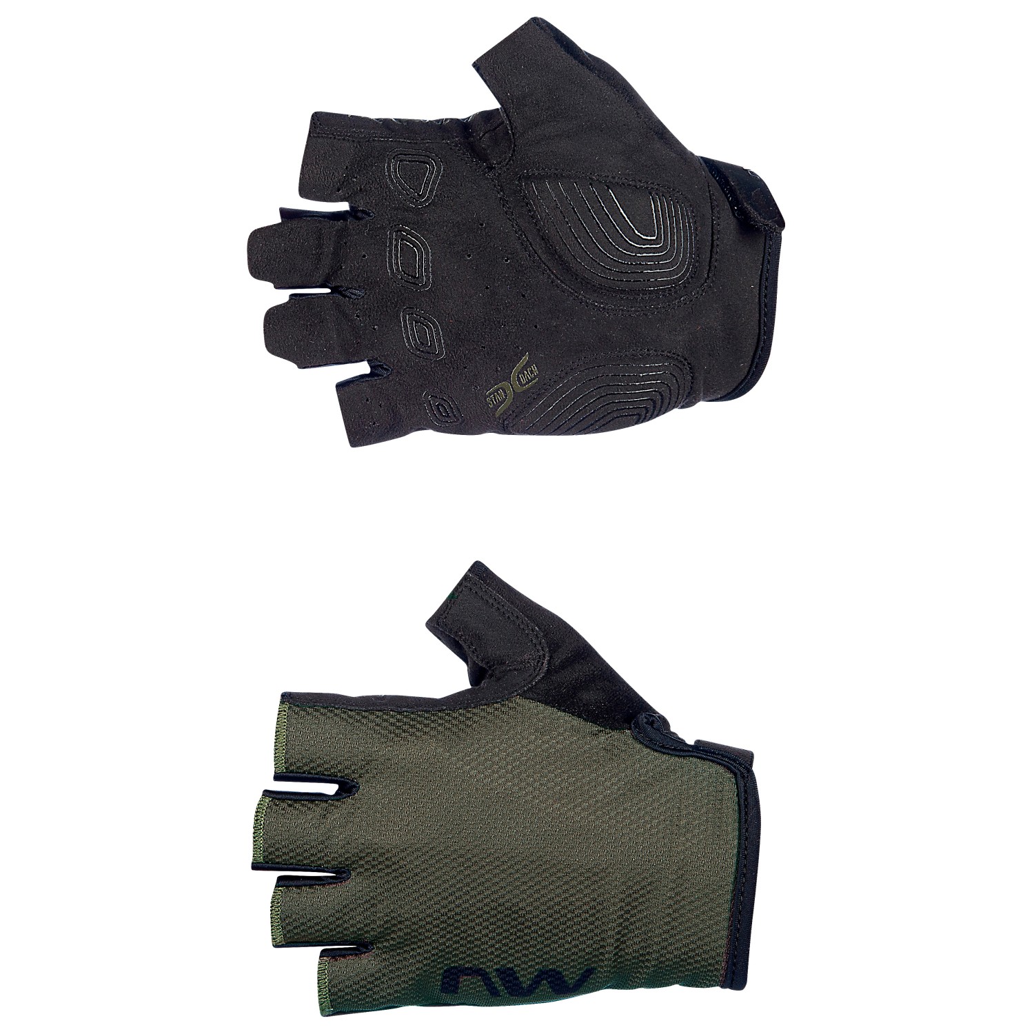 Перчатки Northwave Active Short Finger Glove, цвет Green Forest/Black