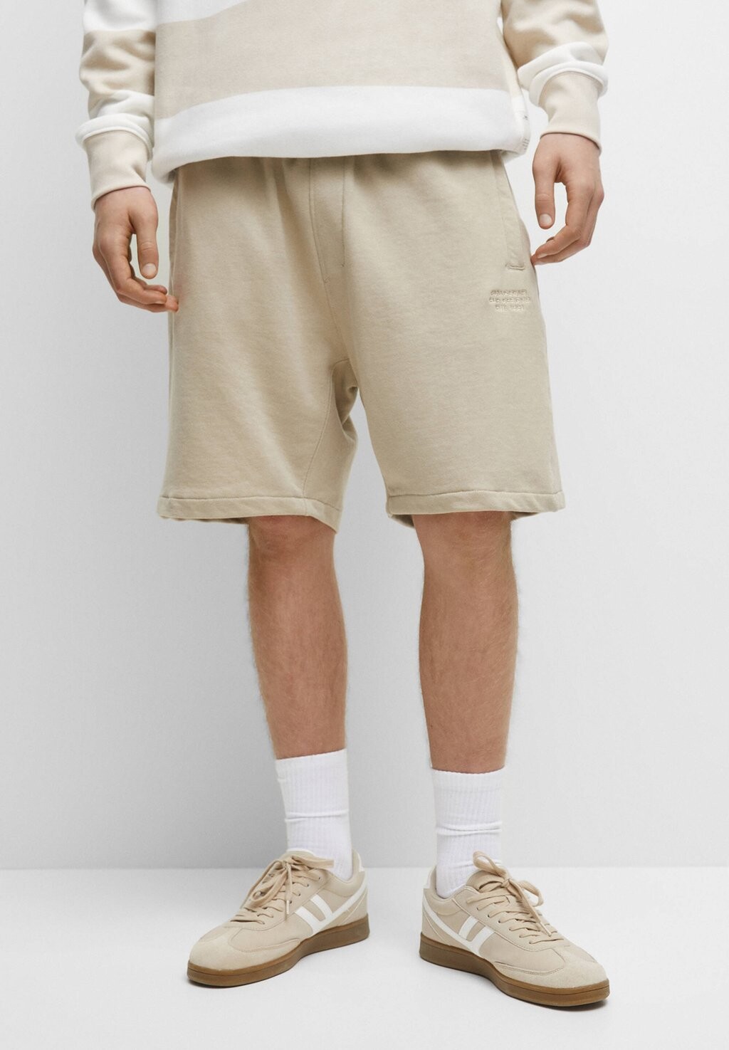 

Шорты BASIC PULL&BEAR, цвет beige