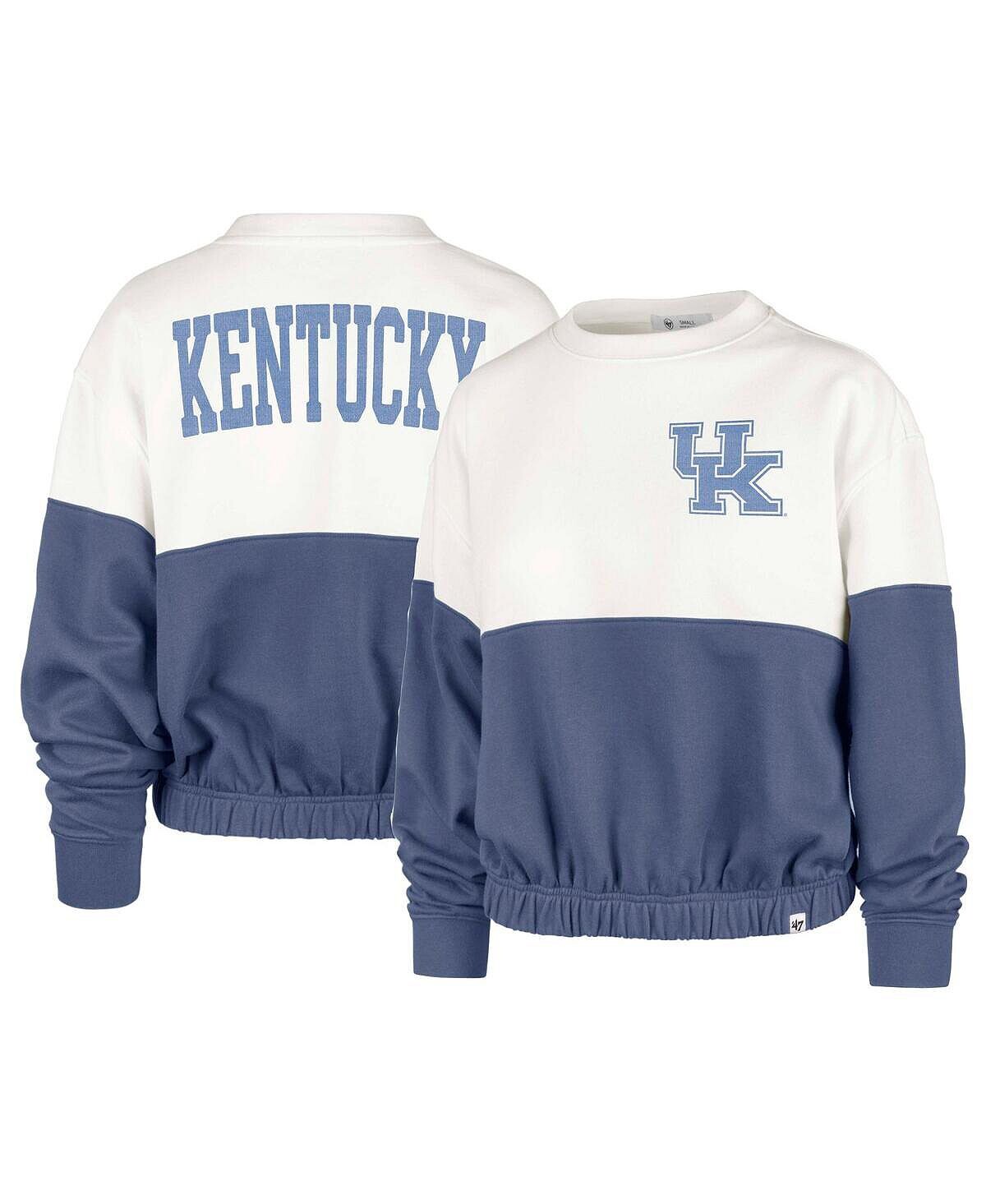 

Женский белый пуловер Royal Kentucky Wildcats Take Two Bonita '47 Brand