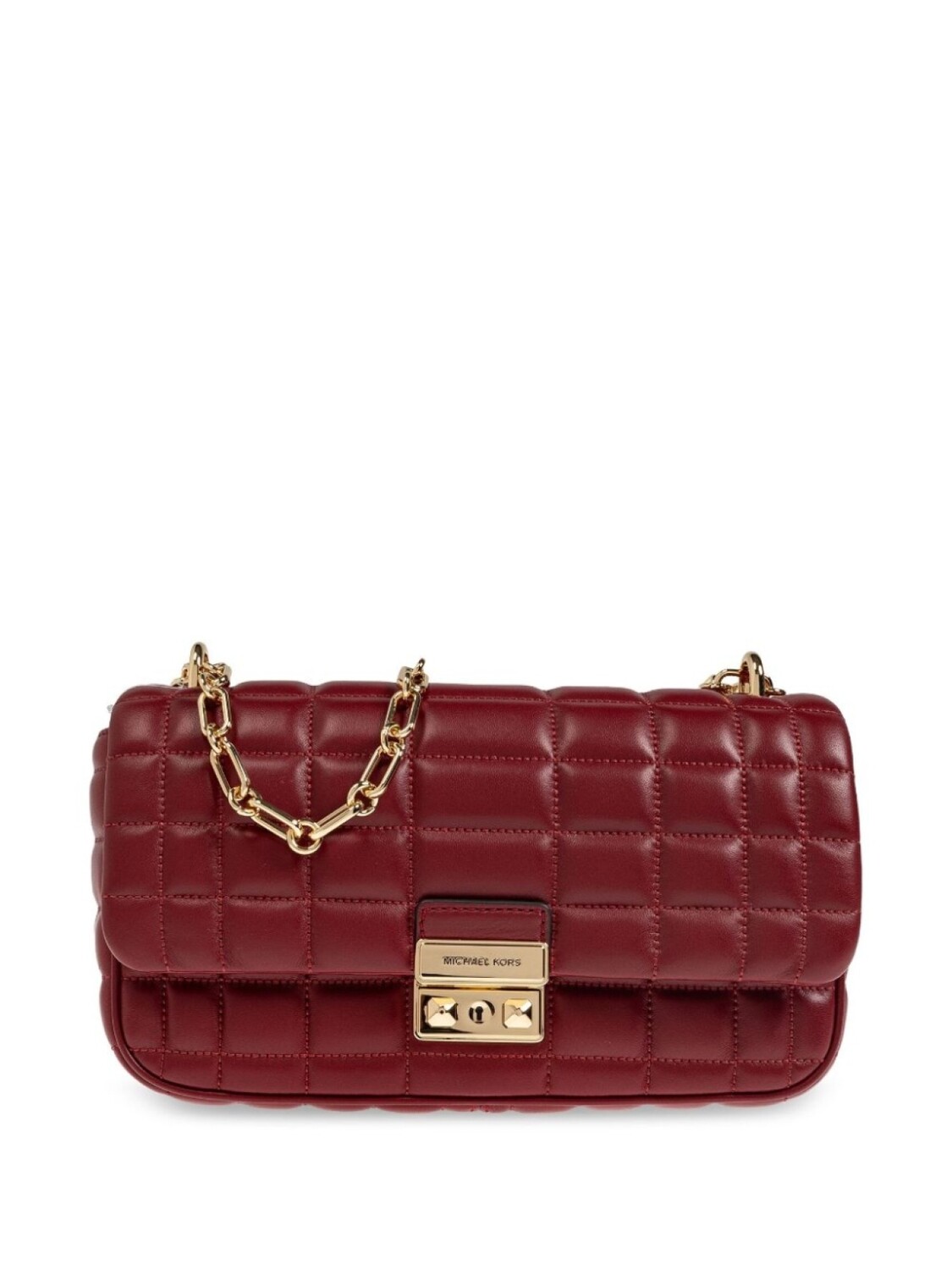 

Стеганая кожаная сумка через плечо Michael Michael Kors, красный