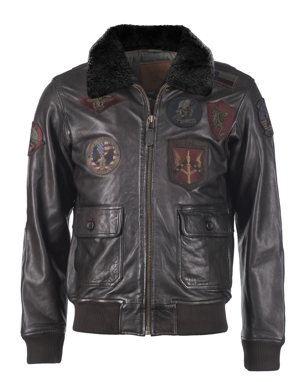 

Кожаная куртка TOP GUN TGJ1001, коричневый