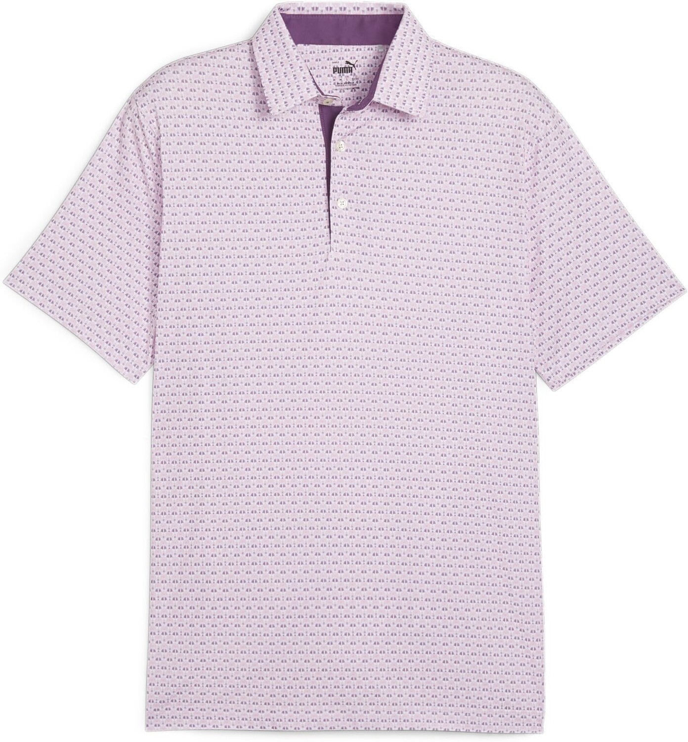 

Поло PUMA Golf Mattr Palm Deco Polo, цвет Crushed Berry/Pink Icing