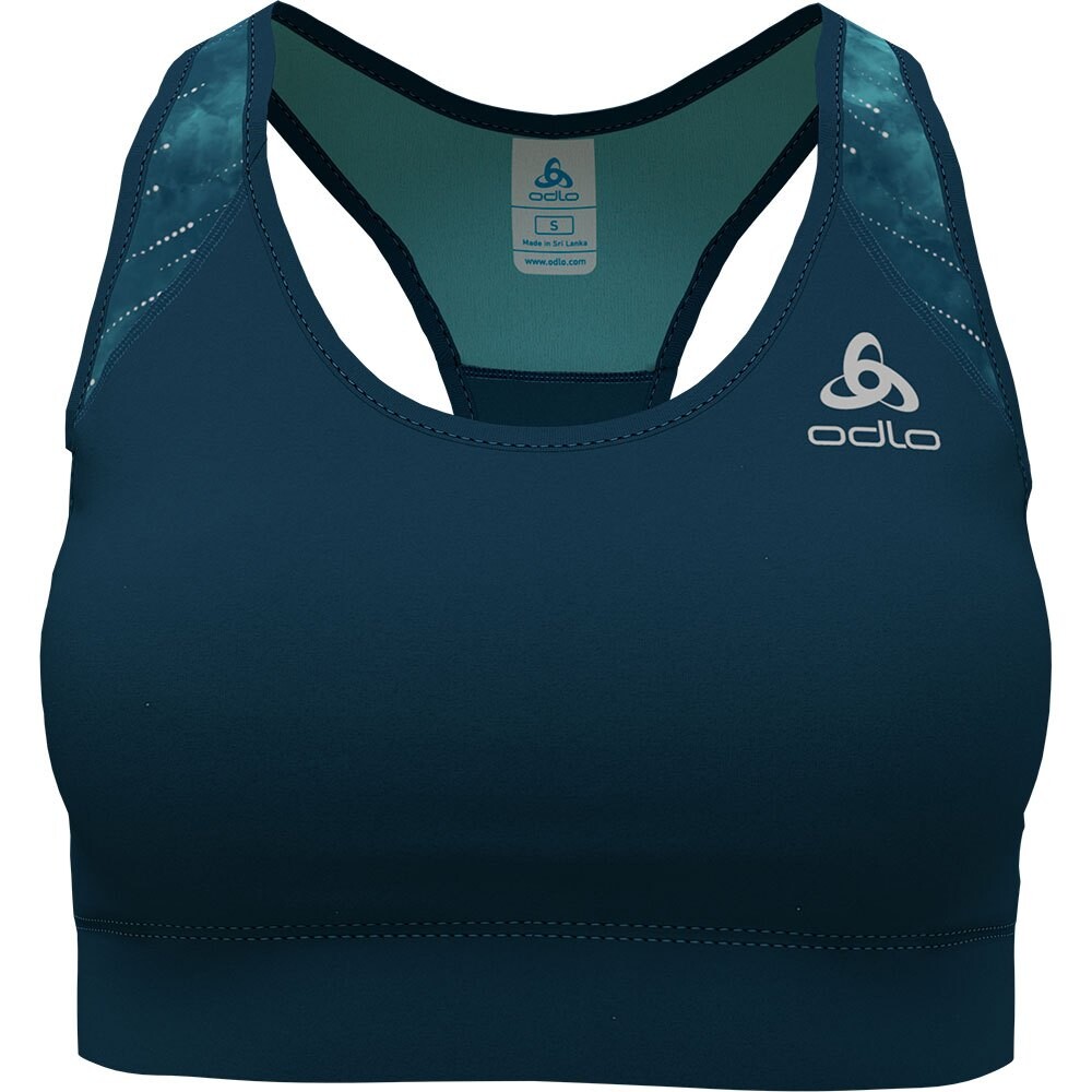 

Спортивный бюстгальтер Odlo Essential Print Bralette, синий