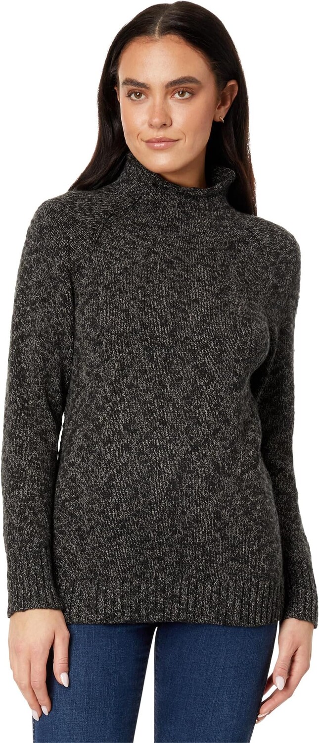 

Свитер L.L.Bean Cotton Ragg Sweaters Funnel Neck Pullover, цвет Darkest Gray