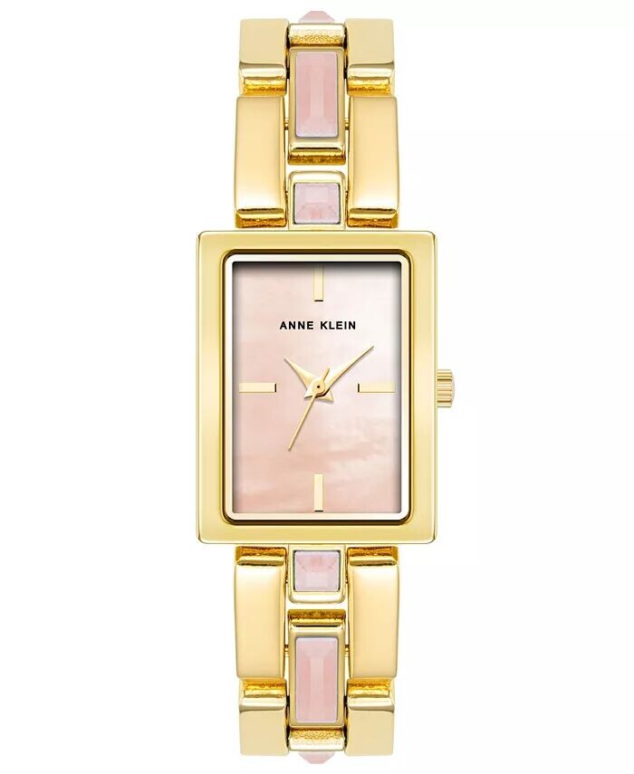 

Женские кварцевые часы из золотистого сплава, 28 x 21 мм Anne Klein, мультиколор