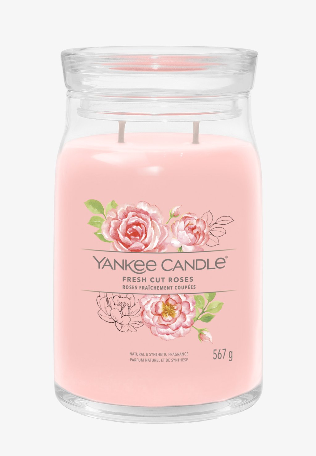 Ароматическая свеча Signature Large Jar Fresh Cut Roses Yankee Candle, розовый ароматическая свеча signature large jar pink sands yankee candle розовый