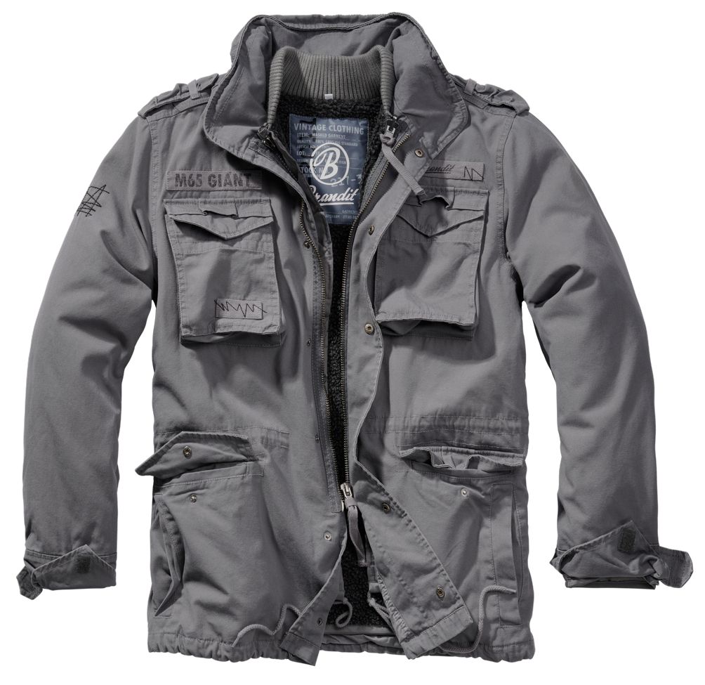 Куртка Brandit Jacke M65 Giant Jacket, серый куртка brandit jacke m65 giant jacket серый