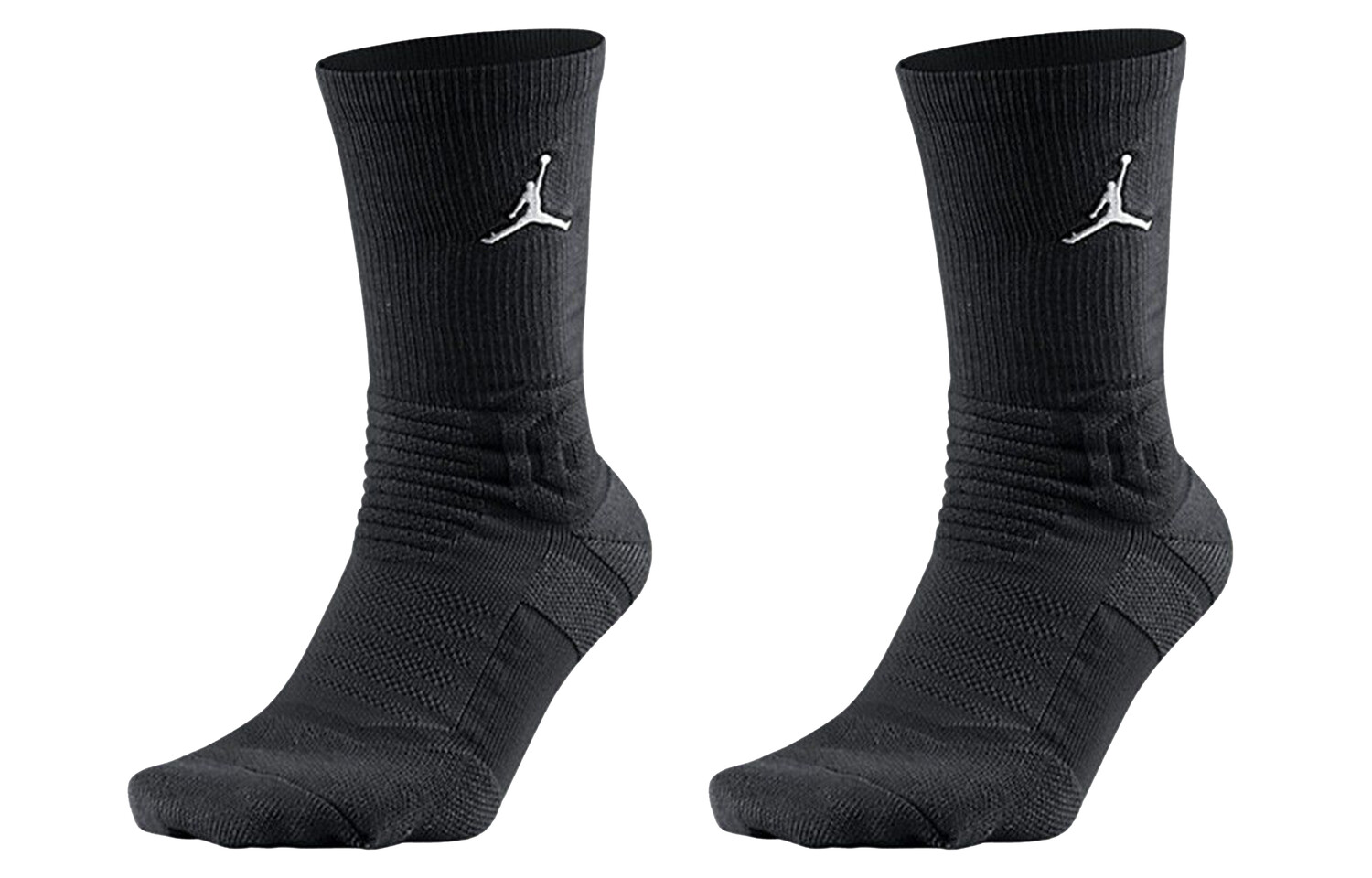 

Носки унисекс Jordan до середины икры, цвет Black Two pairs