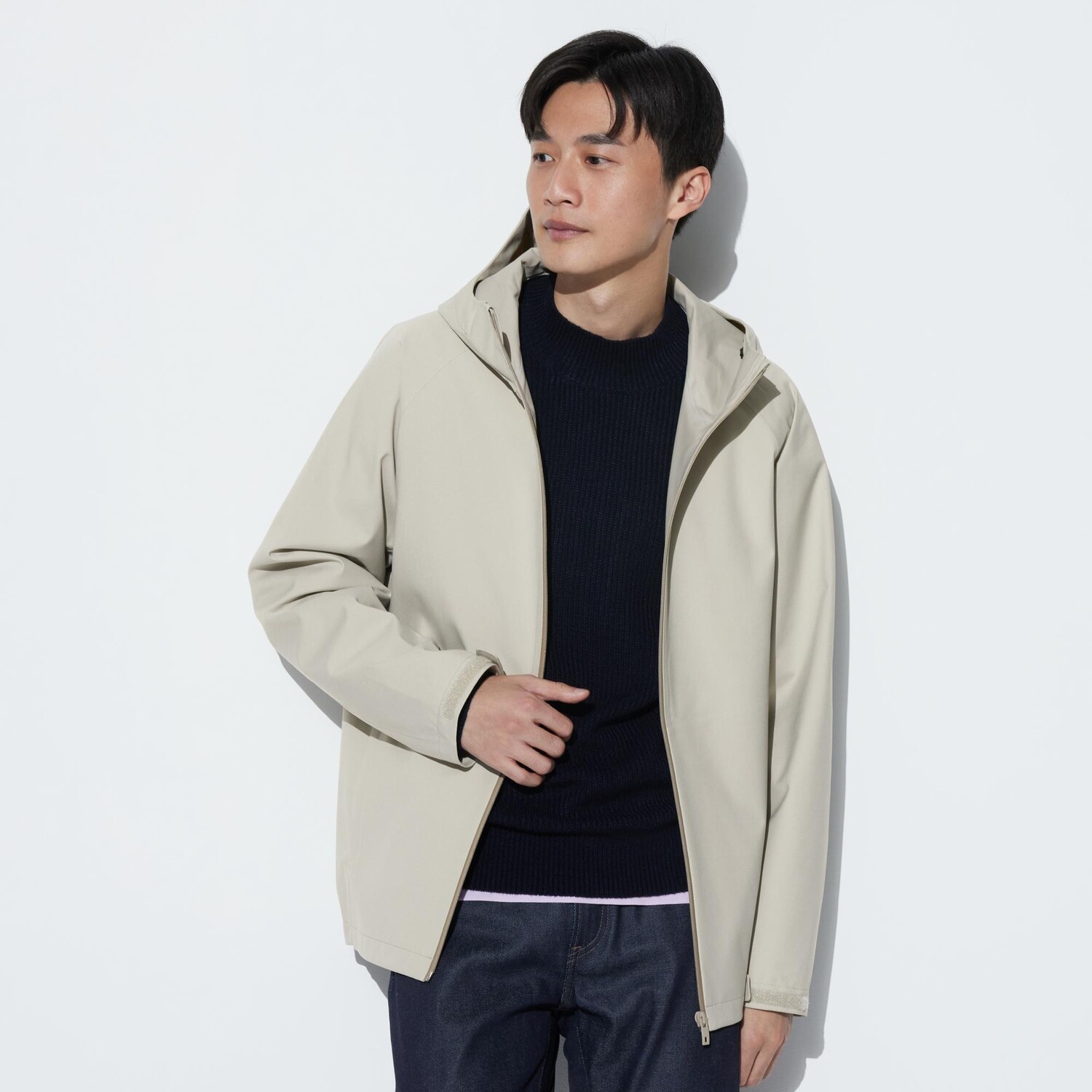 

Парка UNIQLO Block Tech водооталкивающая, бежевый