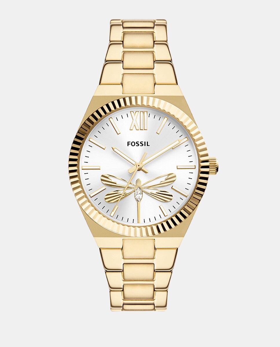 

Scarlette ES5262 золотые женские часы из нержавеющей стали Fossil, золотой