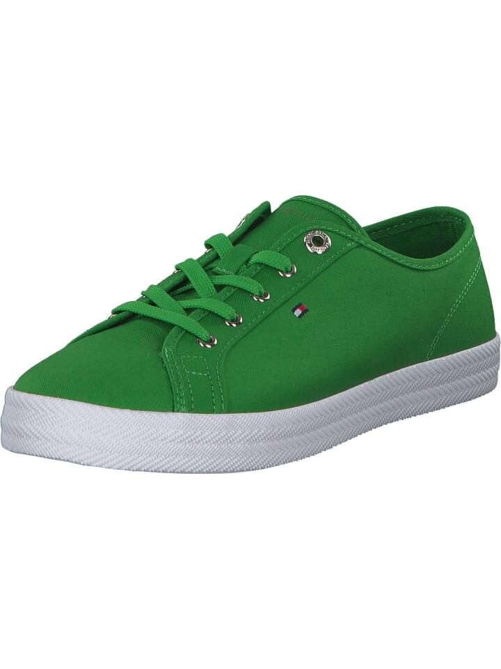 

Кроссовки на шнуровке Tommy Hilfiger, цвет galvanic green