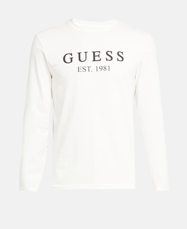 

Топ с длинными рукавами Guess, белый