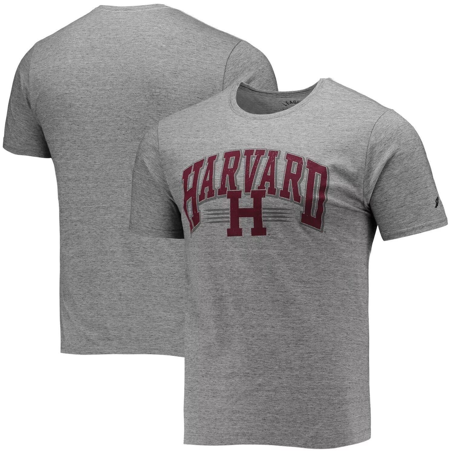 

Мужская лига студенческой одежды Серая футболка Harvard Crimson Upperclassman Reclaim Recycled Jersey, Серый