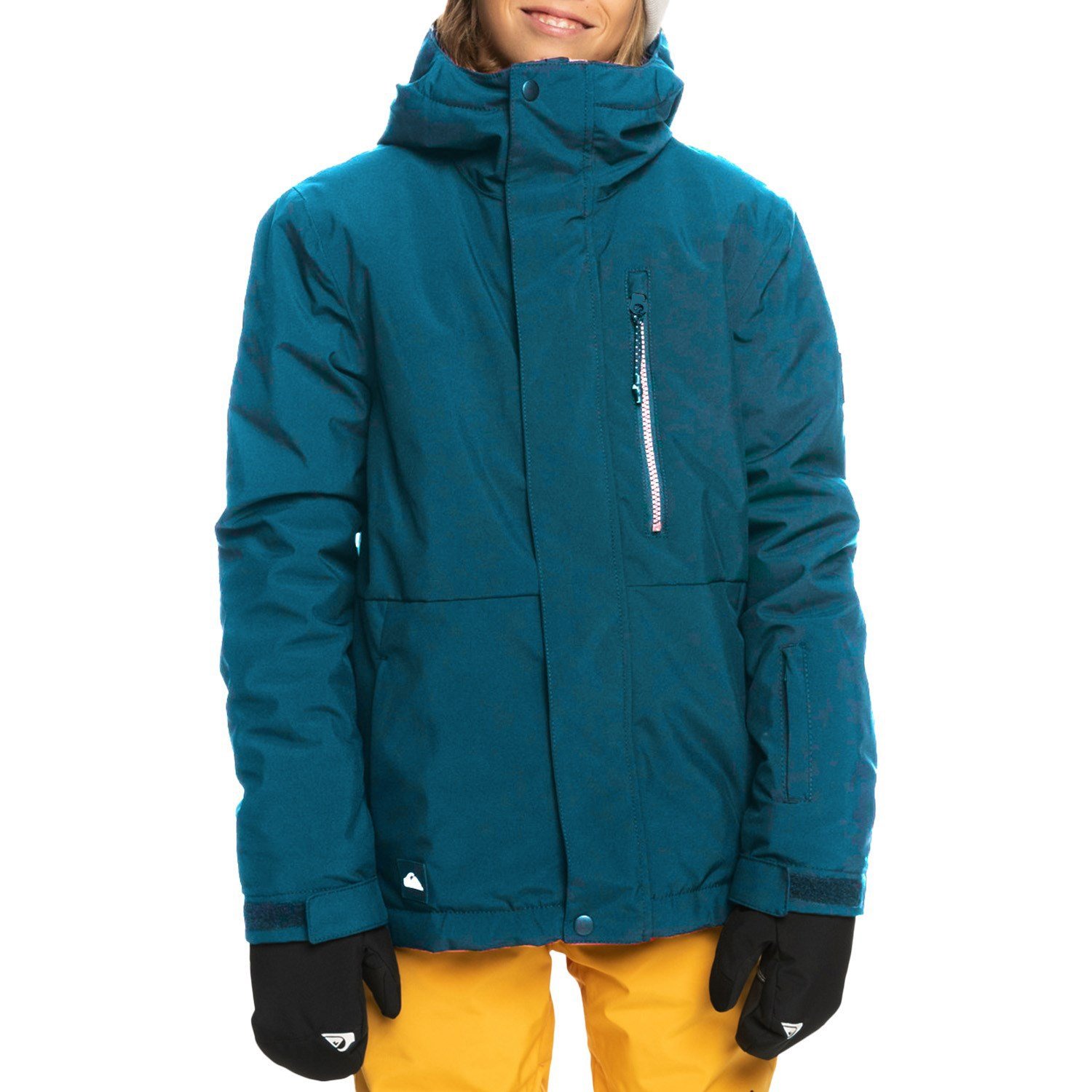 цена Утепленная куртка Quiksilver Mission Solid, синий