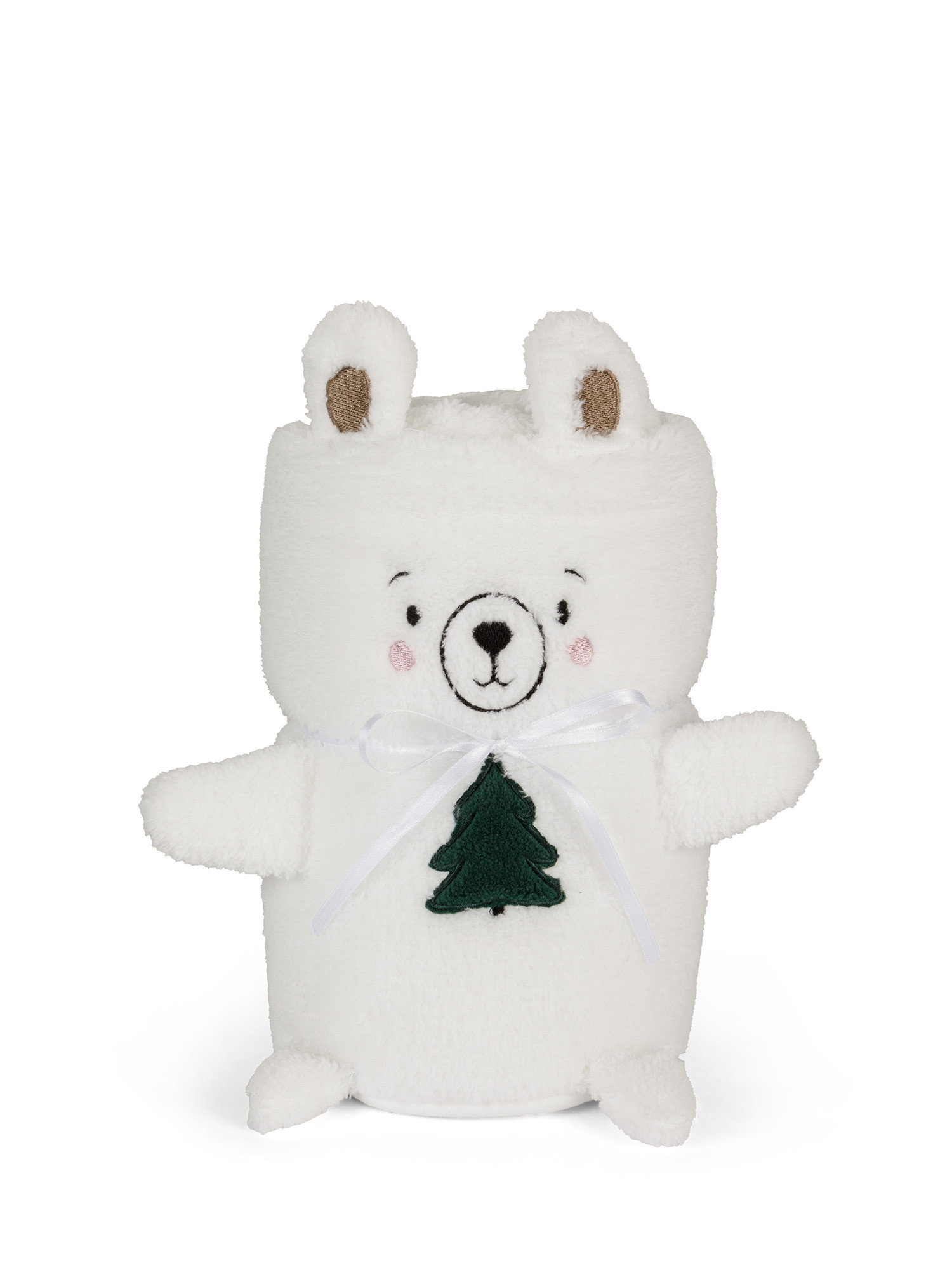 Флисовое одеяло с мотивом медведя, белый мишка тедди девочка в платье