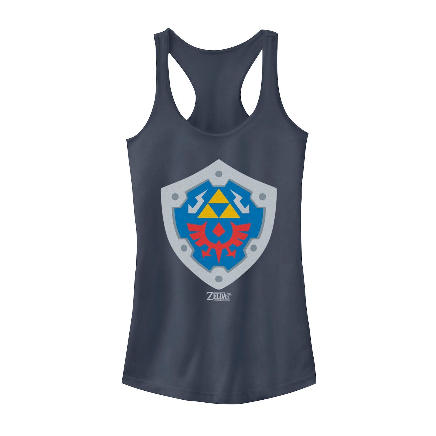 

Юниорская майка с логотипом Nintendo Legend Of Zelda Link's Awakening Hylian Shield Licensed Character