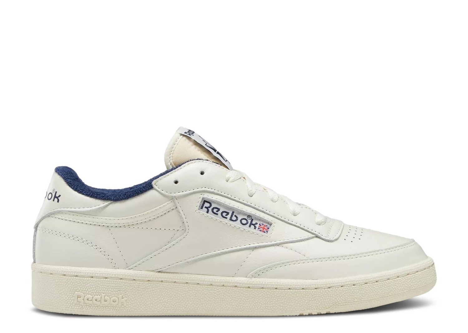 

Кроссовки Reebok Club C 85 Vintage 'Chalk Vector Navy', кремовый, Бежевый;серый