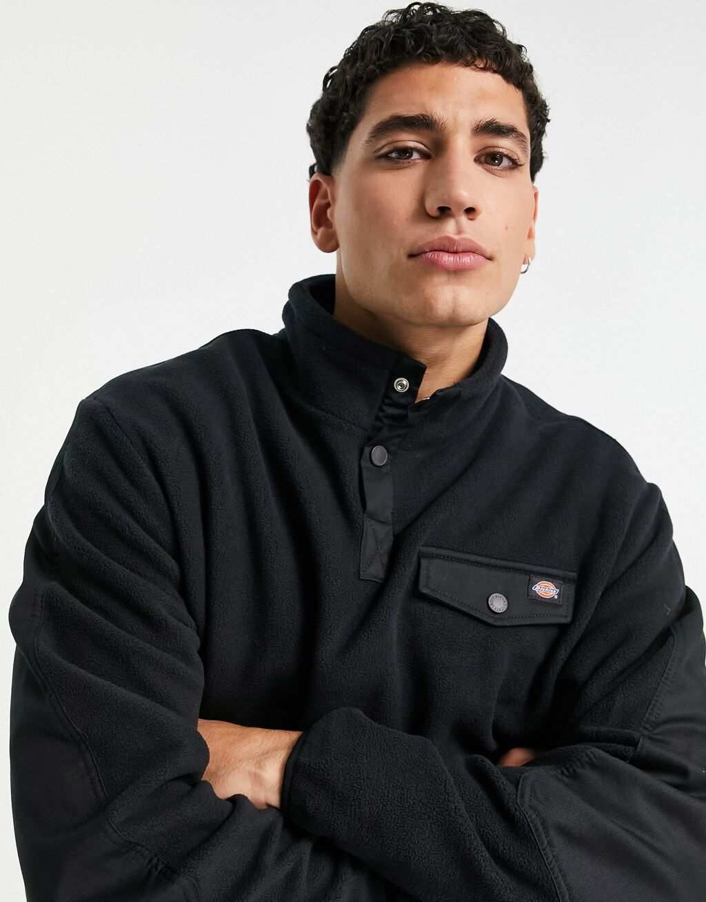 

Черный флисовый флис Dickies Port Allen