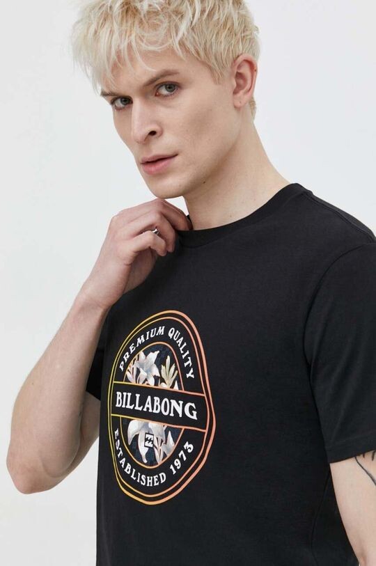 

Хлопковая футболка Billabong, черный