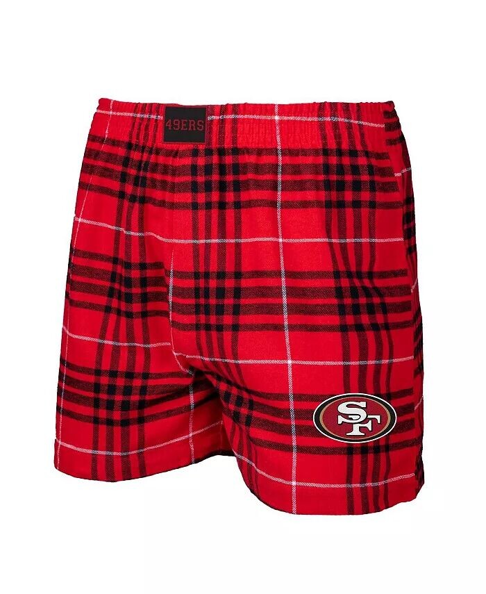 

Мужские фланелевые боксеры San Francisco 49ers ярко-черного цвета Concord Concepts Sport, красный