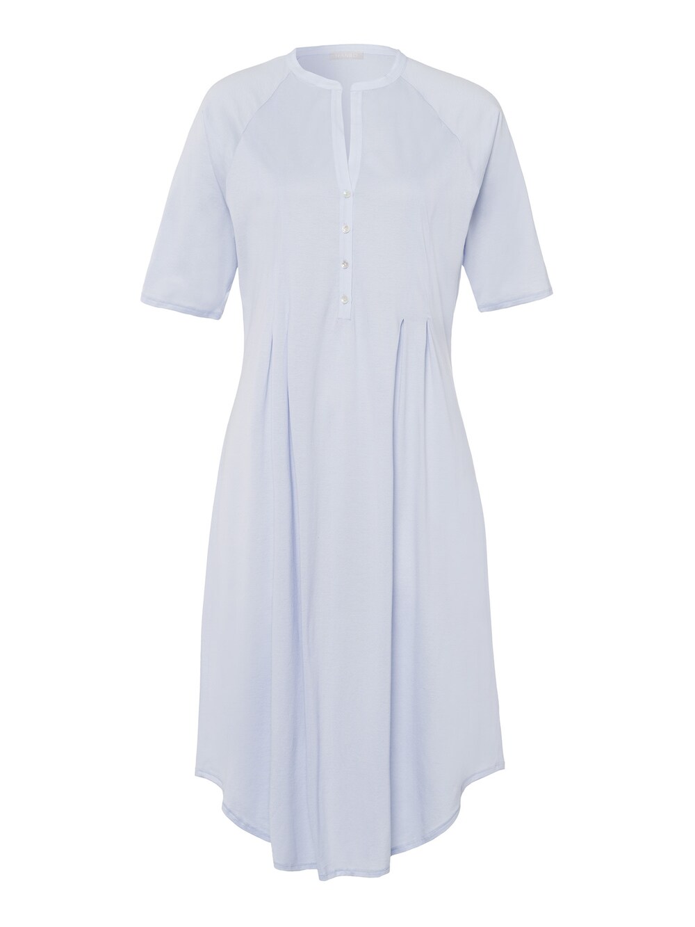Ночная рубашка Hanro Cotton Deluxe 100cm, светло-синий фото